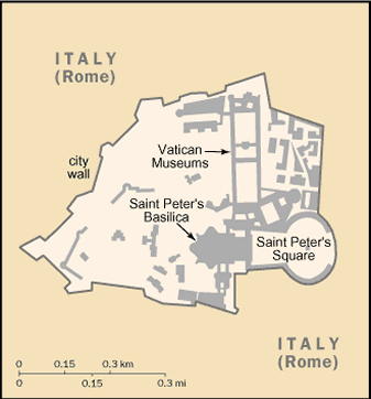 Map of Vatican City